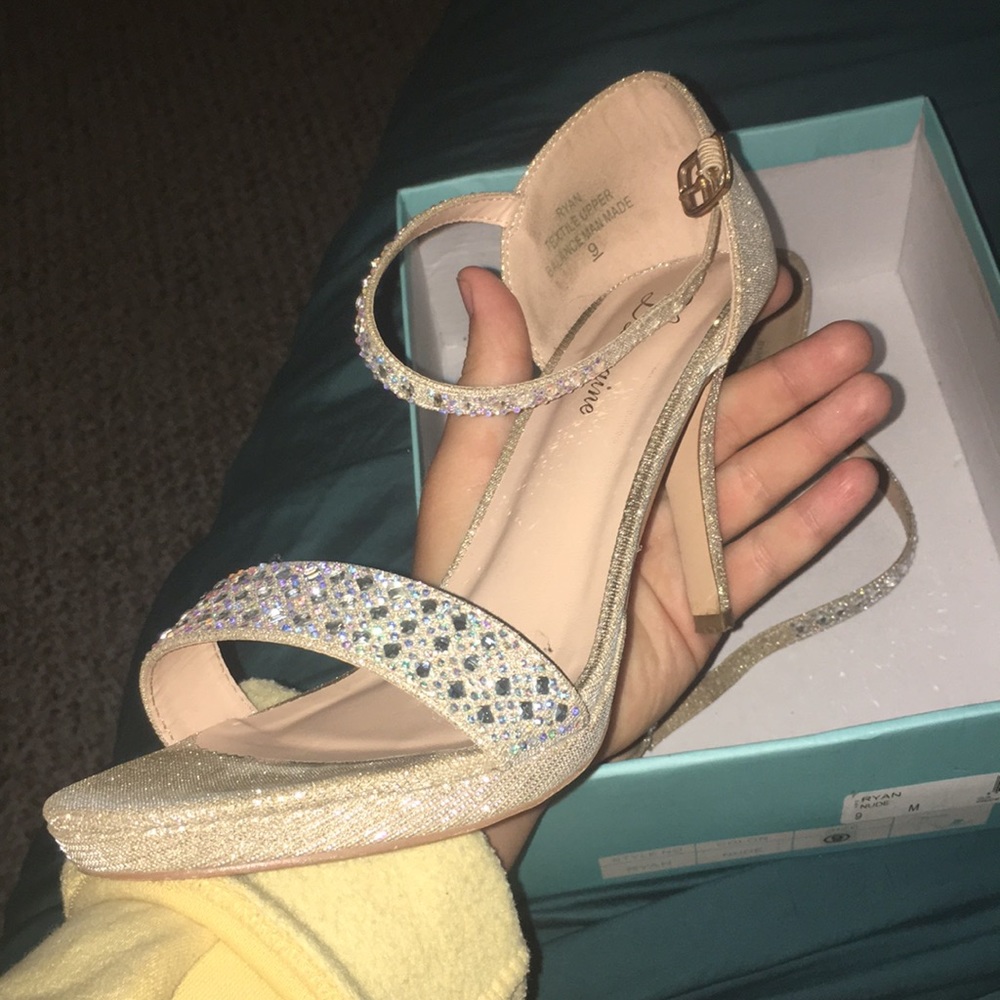 Nude stiletto heels